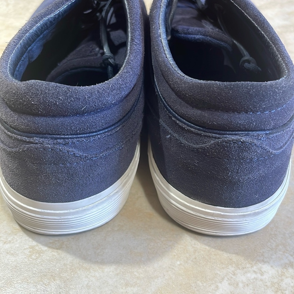 Polo Ralph Lauren Blue Sneakers Size 10.5 D Faxon Mid II Suede Lace Up Shoes - Picture 7 of 15
